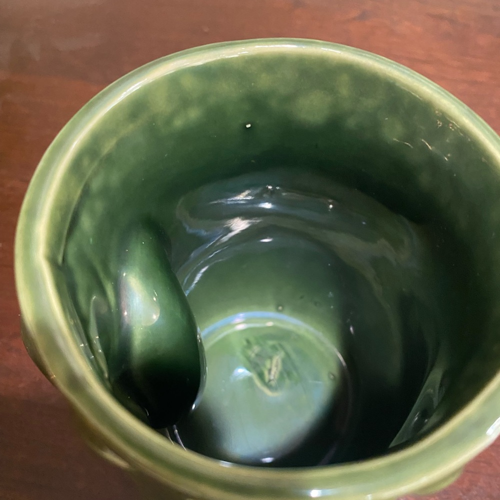 Gift Craft Ceramic Hand Warmer Frog Mug, Features a 3D Green Glazed Frog - Picture 5 of 7